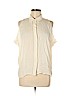 Theory 100% Silk Ivory Sleeveless Silk Top Size M - photo 1