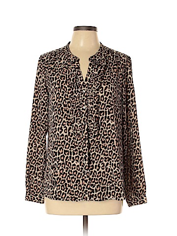 Karl Lagerfeld Paris Long Sleeve Blouse (view 1)