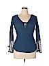 William Rast Blue Long Sleeve Top Size L - photo 1