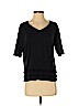 Current/Elliott 100% Cotton Black Short Sleeve Top Size XS (0) - photo 1