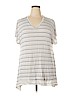 Lane Bryant 100% Rayon White Short Sleeve Top Size 14 - photo 1
