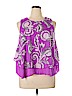 Kaari Blue 100% Polyester Purple Sleeveless Blouse Size XL - photo 1