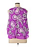 Kaari Blue 100% Polyester Purple Sleeveless Blouse Size XL - photo 2