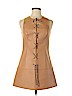 Michael Kors 100% Leather Tan Cocktail Dress Size 6 - photo 1