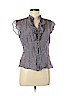 Banana Republic Purple Short Sleeve Blouse Size M (petite) - photo 1