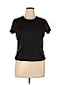 J. McLaughlin Black Short Sleeve Top Size XL - photo 1
