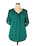 Lane Bryant Teal Short Sleeve Top Size 14 - 16 Plus - photo 1
