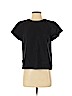 Cuyana Solid Black Short Sleeve Blouse Size XS - photo 1