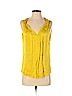 Elie Tahari Yellow Sleeveless Silk Top Size S - photo 1