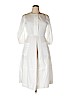 Cuyana Solid White Casual Dress Size L - photo 1
