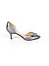 Saks Fifth Avenue Silver Heels Size 8 1/2 - photo 1