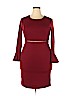 Lulu's Burgundy Casual Dress Size XL - photo 1