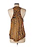 Patterson J. Kincaid 100% Polyester Tan Sleeveless Blouse Size S - photo 2