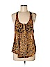 Patterson J. Kincaid 100% Polyester Tan Sleeveless Blouse Size S - photo 1