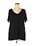 Lane Bryant Black Short Sleeve Blouse Size 14 - photo 1