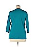 St. John's Bay 100% Cotton Teal 3/4 Sleeve T-Shirt Size XL - photo 2