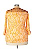 Chico's Orange 3/4 Sleeve Top Size XL (3) - photo 2