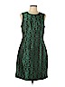 Banana Republic 100% Polyester Green Casual Dress Size 12 - photo 1