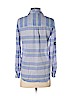 American Eagle Outfitters 100% Polyester Blue Long Sleeve Button-Down Shirt Size XS - photo 2