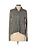Splendid 100% Rayon Gray Long Sleeve Button-Down Shirt Size S - photo 1