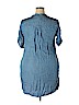 Philosophy Republic Clothing 100% Tencel Lyocell Blue Casual Dress Size XL - photo 2