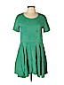 Topshop Boutique 100% Silk Green Casual Dress Size 4 - photo 1
