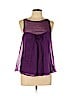 Rebecca Taylor 100% Silk Purple Sleeveless Silk Top Size 10 - photo 1
