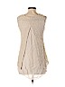Dolce Ragazza 100% Cotton Tan Sleeveless Blouse Size S - photo 2
