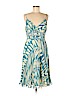 Carmen Marc Valvo 100% Polyester Blue Cocktail Dress Size 8 - photo 1