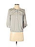 Ann Taylor LOFT 100% Polyester Gray Long Sleeve Blouse Size XS (petite) - photo 1
