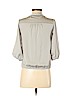 Ann Taylor LOFT 100% Polyester Gray Long Sleeve Blouse Size XS (petite) - photo 2
