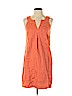 Ann Taylor LOFT 100% Cotton Orange Casual Dress Size 4 (petite) - photo 1
