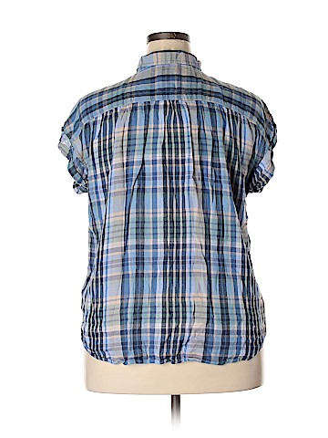 American Eagle Outfitters Short Sleeve Button-Down Shirt (view 2)