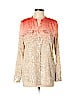 Calvin Klein 100% Polyester Tan 3/4 Sleeve Blouse Size M - photo 1