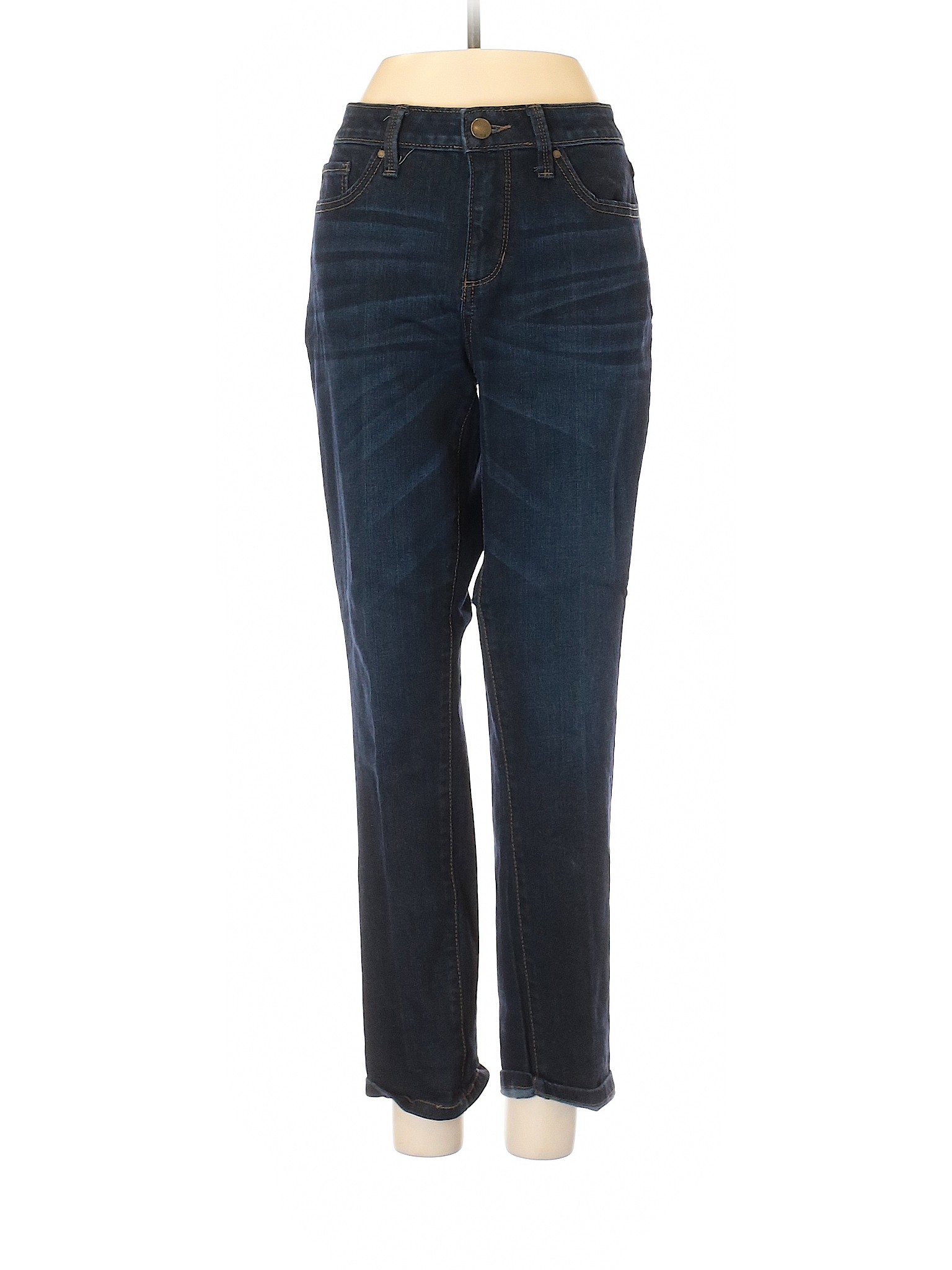 a.n.a. A New Approach Solid Blue Jeans Size 8 - 85% off | thredUP