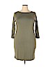 Karen Scott Sport 100% Cotton Green Casual Dress Size 1X - photo 1