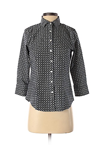 Talbots 3/4 Sleeve Button-Down Shirt (view 1)