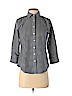 Talbots Blue 3/4 Sleeve Button-Down Shirt Size 2 (petite) - photo 1
