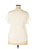 Gap 100% Rayon White Short Sleeve Blouse Size XL - photo 2