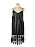 Topshop 100% Polyester Black Cocktail Dress Size 12 - photo 1