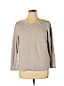 Ann Taylor LOFT Outlet 100% Cotton Tan Pullover Sweater Size XL - photo 1