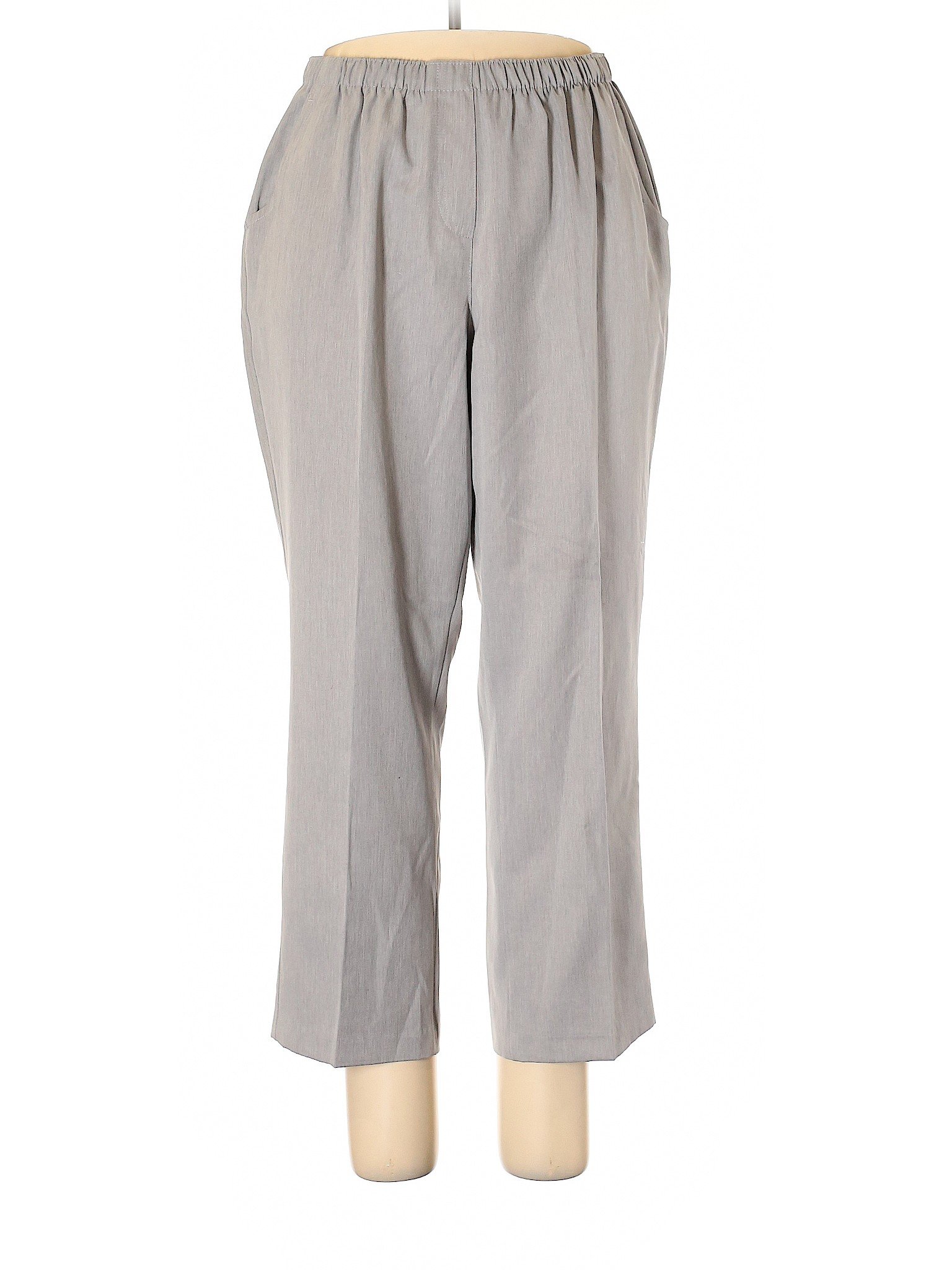 Alia Women Gray Casual Pants 16 | eBay