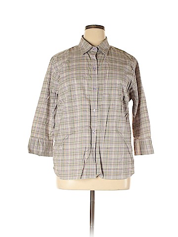 Eddie Bauer 3/4 Sleeve Button-Down Shirt (view 1)
