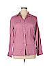 DressBarn Pink Long Sleeve Button-Down Shirt Size 16 - photo 1