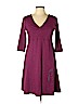 Honns Purple Casual Dress Size L - photo 1