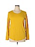 Ann Taylor LOFT 100% Cotton Yellow Long Sleeve T-Shirt Size XL - photo 1