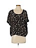 Joie 100% Silk Black Short Sleeve Silk Top Size XS - photo 1