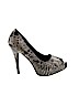 Charlotte Russe Gray Heels Size 8 - photo 1