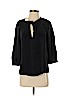Joie 100% Silk Black Long Sleeve Silk Top Size XS - photo 1