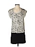 Theory 100% Silk Ivory Sleeveless Silk Top Size 2 - photo 1